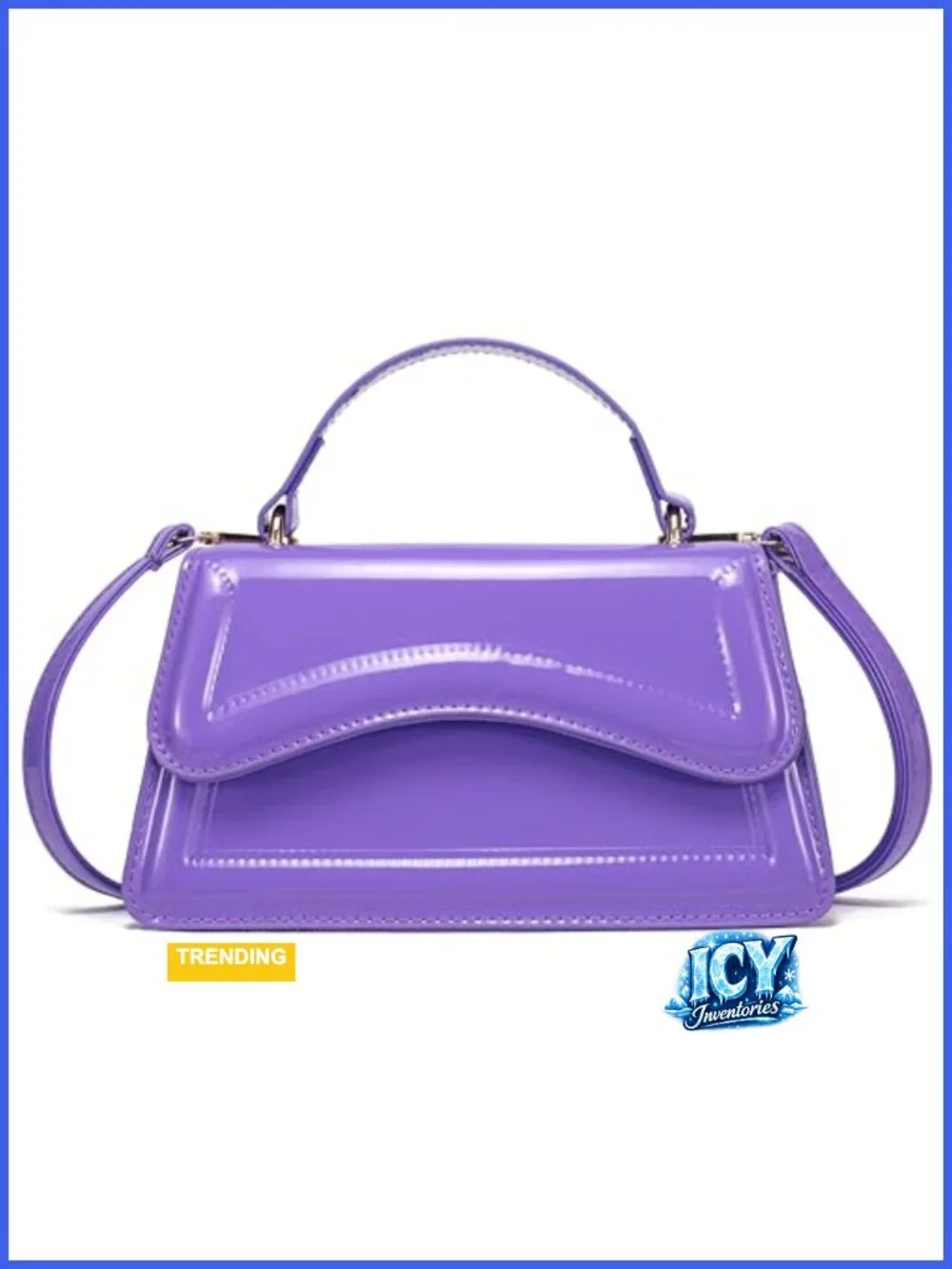 Trendy Small Top Handle Satchel Crossbody Bag for Women, PU Leather